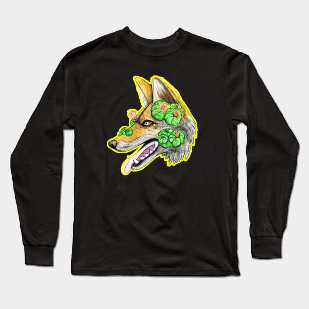 Peyote Coyote Long Sleeve T-Shirt by ZacharySweet